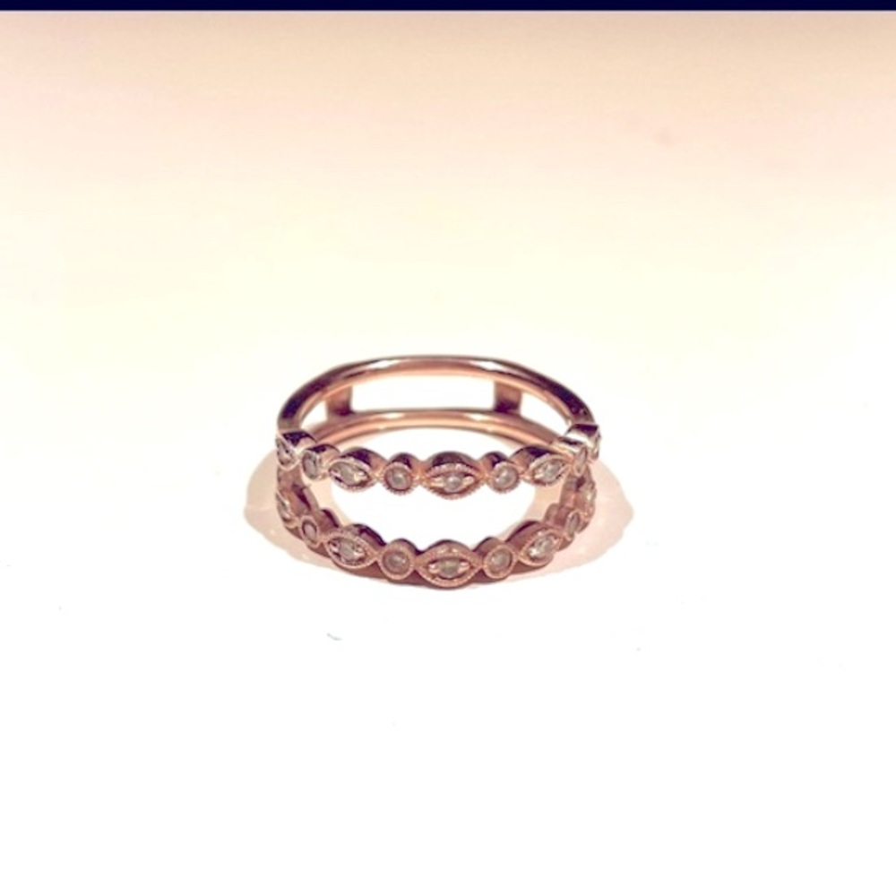 Kay Jewelers 14K Rose Gold Diamond Wrap Ring